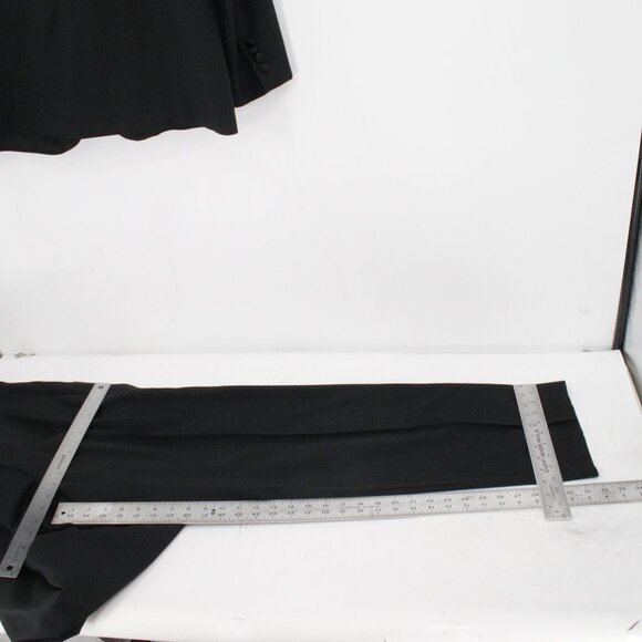 VTG Hugo Boss Tuxedo Suit Men's 42L 38x32 Baker / Jazz Virgin Wool Satin Lapel - Picture 10 of 16